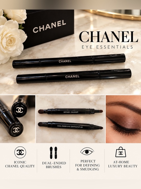 CHANEL Other - CHANEL Dual-Ended Eye Contour & Smudger — Black